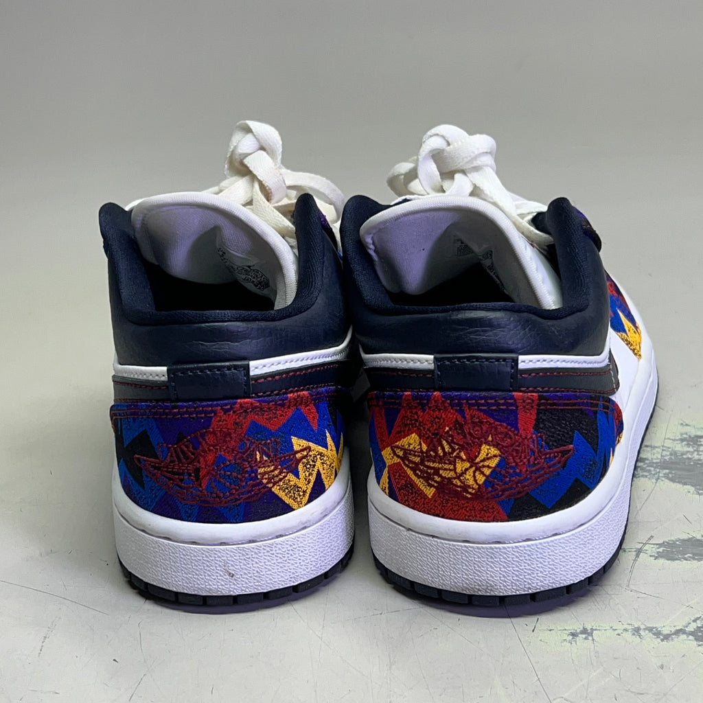 NIKE Air Jordan 1 Low SE 'Nothing But Net' Shoes Unisex Sz 7.5 Multicolor (Pre-Owned)