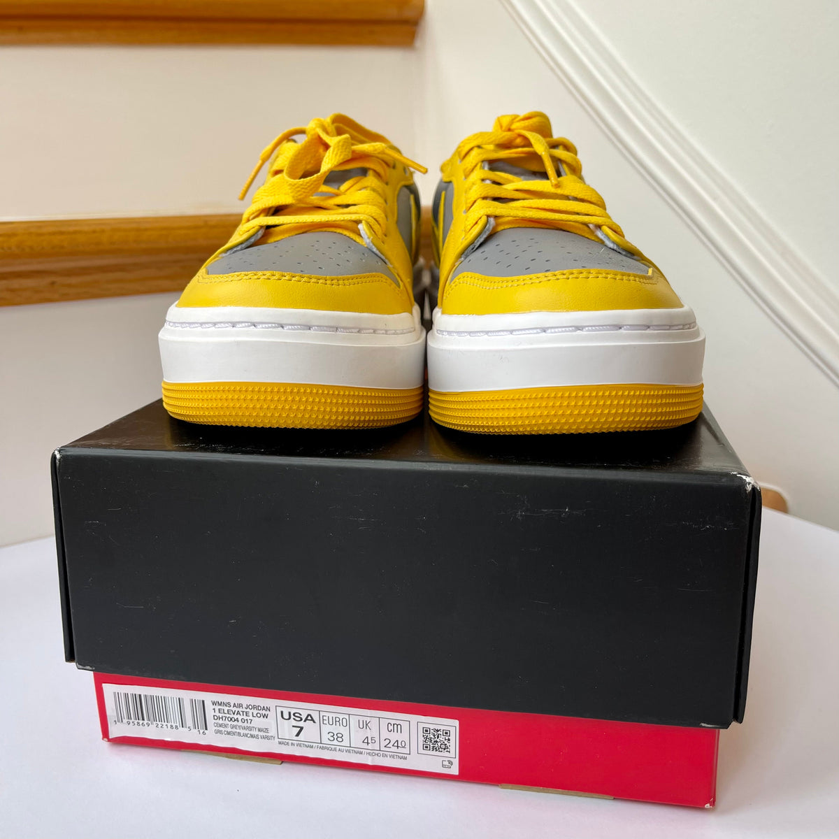 Sky-High Bounce Nike Air Jordan Low Elevate Platform Sneakers