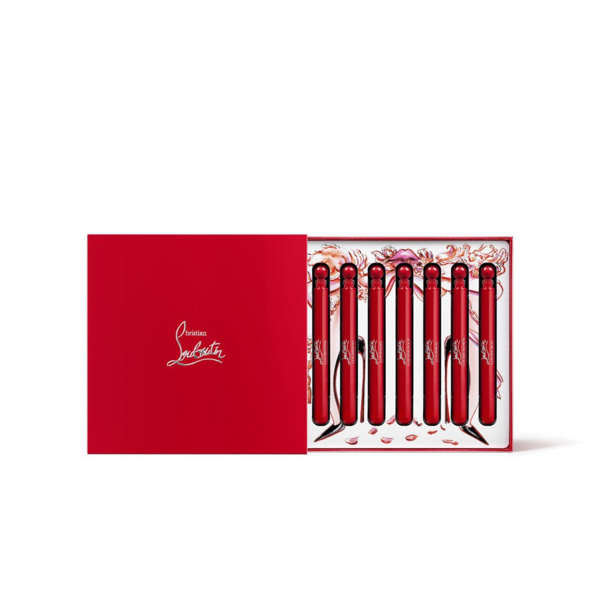 Christian Louboutin Loubiworld Scent Library Eau de Parfum — 28 ml · 7-piece mini set · 7 × 4 ml