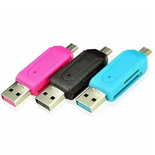 Color: WHITE - Pen Drive 2 in 1 USB OTG Card Reader High Speed Flash Drive Real Capacity Memory Stick Suit For Phone ofertas con envio gratis