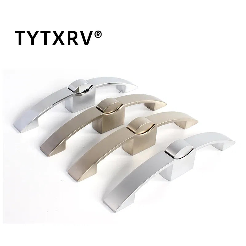 Color: WHITE - 128mm hole distance Camper Car Push Lock RV Caravan Boat Cabinet Locks Handle Home Drawer Latch Button Locks Caravan Motorhome