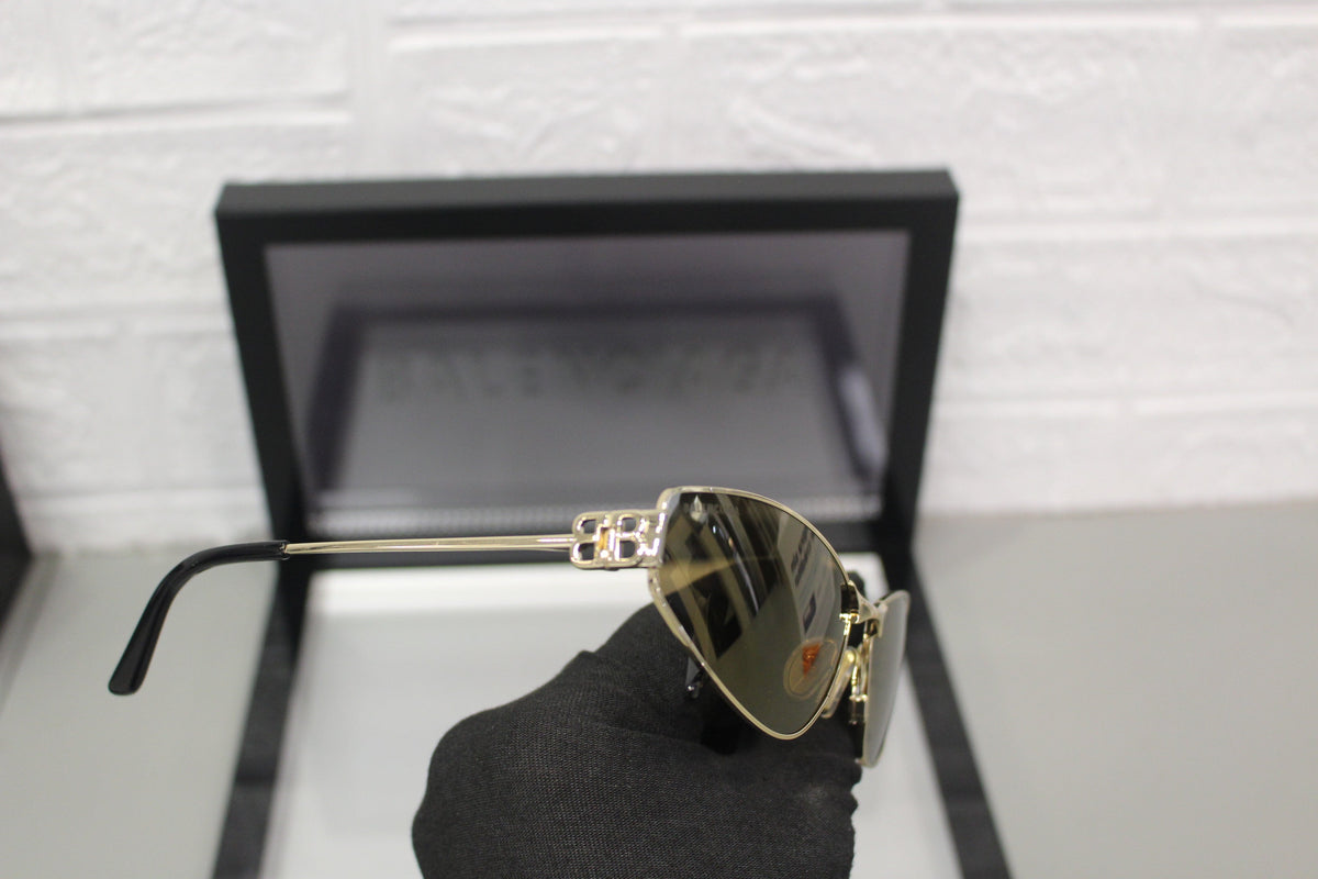 Balenciaga BB0335S-003 Women’s Sunglasses – Metal Frame, 65mm