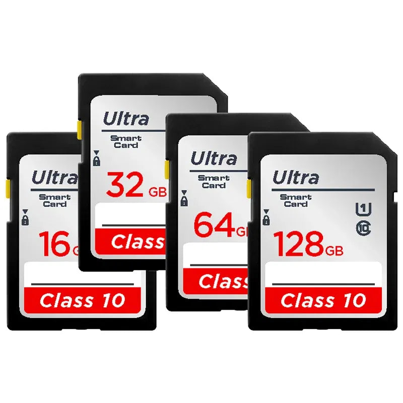 Capacity: 4GB - SD Card 64GB 128GB 256GB V10 16GB 32GB Normal Full Size Flash SD Memory Card High Speed for Camera