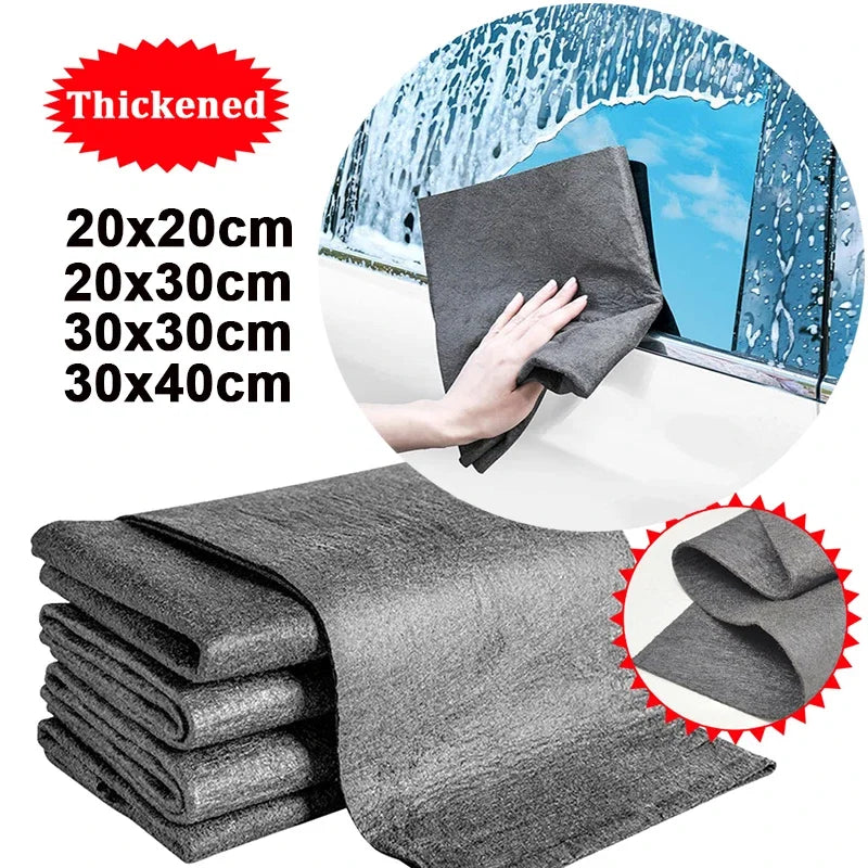 Color: Pink, Specification: 10pcs, Ships From: CHINA - New Thickened Magic Cleaning Cloth Microfiber Glass Clean Towel Reusable Washable Lint-free Cleaning Rags for Kitchen Glass Car