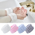 Color: GRAY, Ships From: belgium - 2pc Wrist Washing Belt Soft Microfiber Towel Wristbands For Washing Face Water Absorption Washing Prevent Wetness Wrist Washband