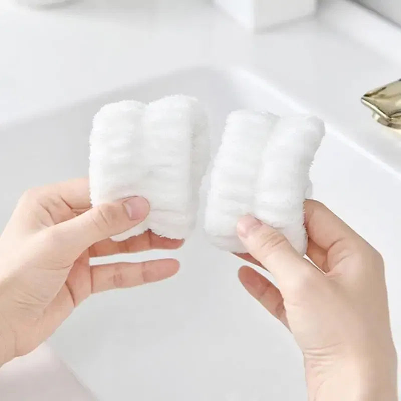 Color: GRAY, Ships From: belgium - 2pc Wrist Washing Belt Soft Microfiber Towel Wristbands For Washing Face Water Absorption Washing Prevent Wetness Wrist Washband
