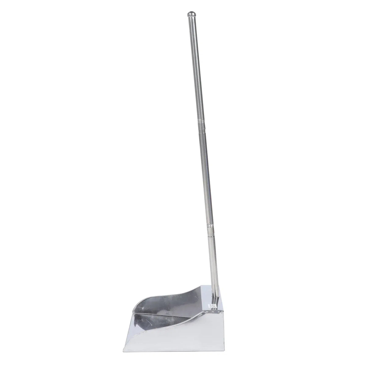 Color: Red - Dustpan Long Pan Metal Cleaning Handle Pans Upright Handled Kitchen Outdoor Outdoor Broom Dust Duty Heavy Stainless Steel
