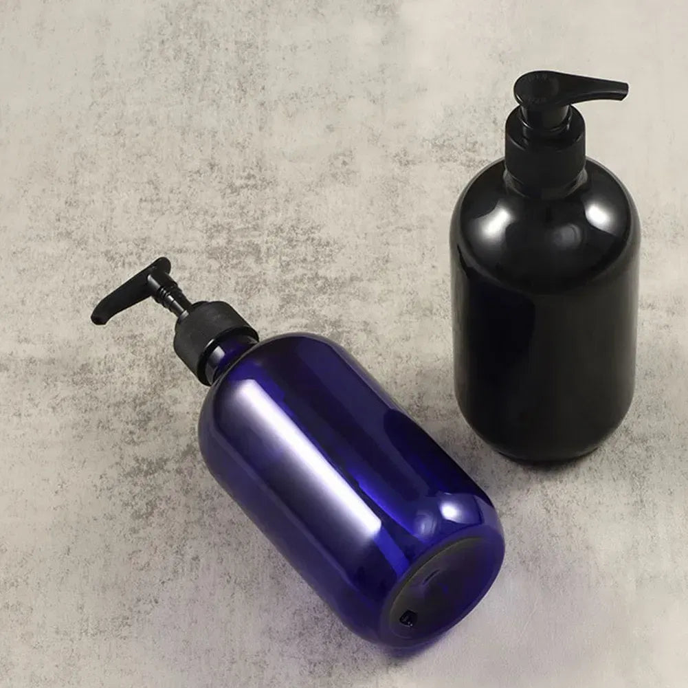 Color: plum, Ships From: CHINA - 500ml Portable Soap Dispensers Lotion Shampoo Shower Gel Holder Soap Dispenser Empty Bath Pump Bottle Bathroom Storage Bottle