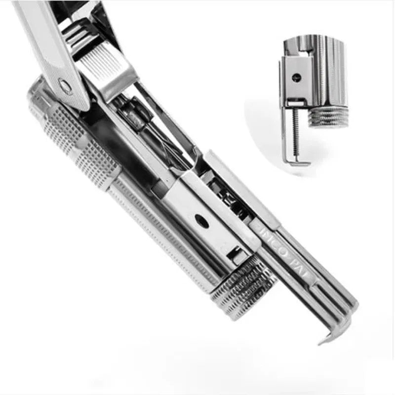 Color: PURPLE - Original IMCO Lighter Old Gasoline Flint Lighter Windproof Stainless Steel Cigarette Petrol Oil Lighter Inflated Gadgets Man