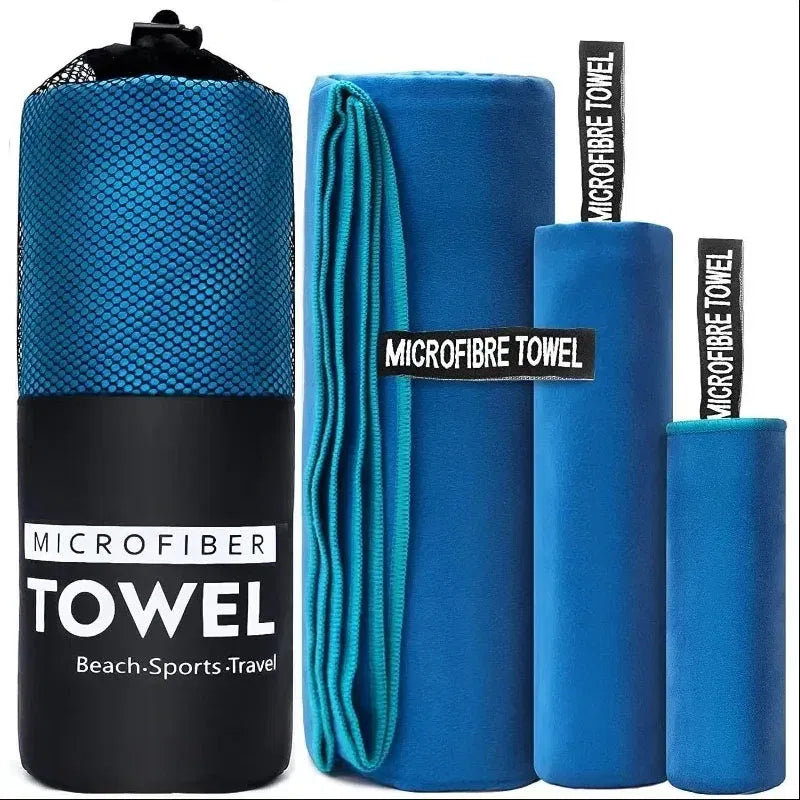 Color: Navy Blue, Size: 34x70cm - Quick-Drying Sports Towel 40x80/80x160CM Blue Grey Green Orange Swimming Gym Fitness Camping Running Beach Washcloth Towels
