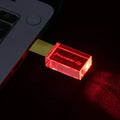 Color: green, Capacity: 4GB - JASTER Luminous USB drive Gold Lid Crystal USB Flash Drive 128GB Pendrive 64GB Colorful LED Memory Stick 16GB with Pioneer DJ