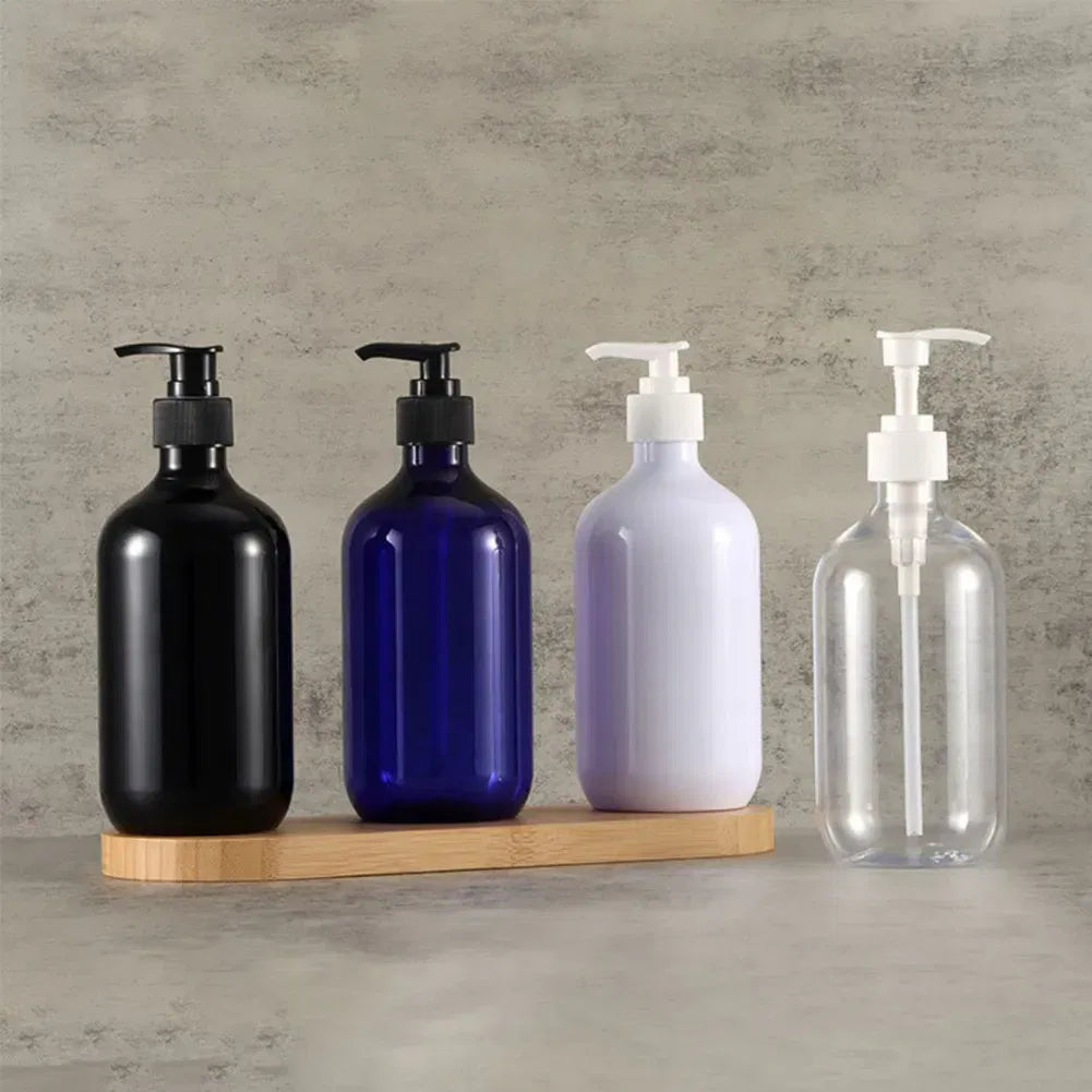 Color: plum, Ships From: CHINA - 500ml Portable Soap Dispensers Lotion Shampoo Shower Gel Holder Soap Dispenser Empty Bath Pump Bottle Bathroom Storage Bottle