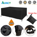 Specification: 200*280cm - Heavy duty Waterproof Patio Furniture Cover Rectangular Garden Rain Snow Outdoor Cover for Sofa Table Chair Wind-Proof Anti-UV