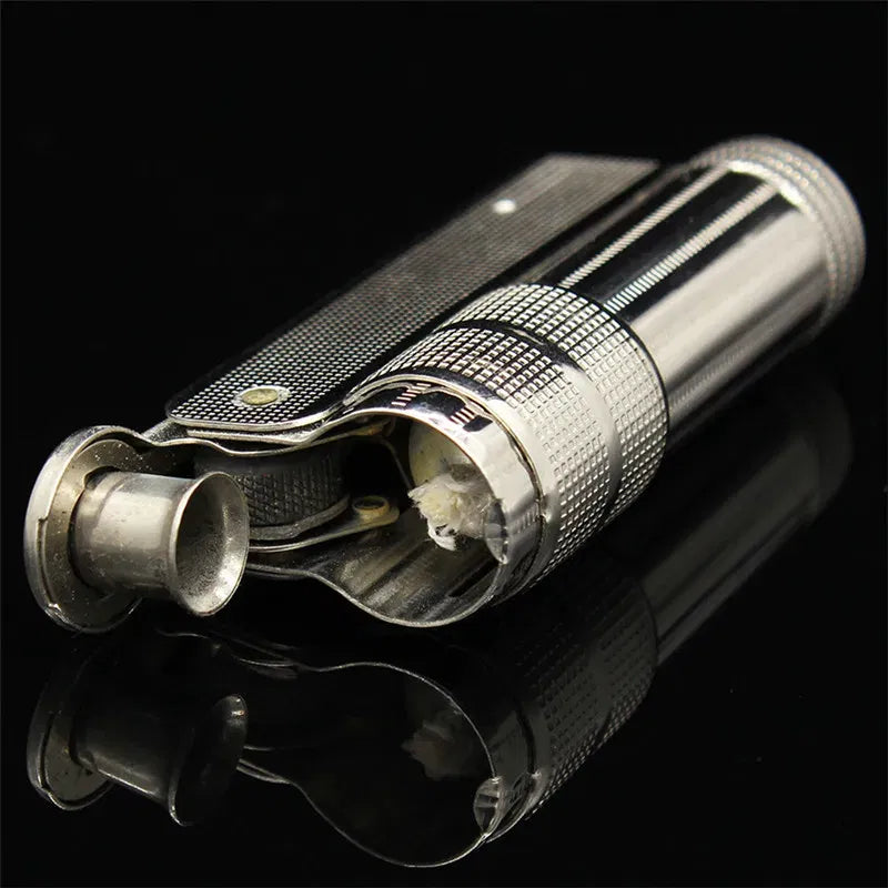 Color: PURPLE - Original IMCO Lighter Old Gasoline Flint Lighter Windproof Stainless Steel Cigarette Petrol Oil Lighter Inflated Gadgets Man
