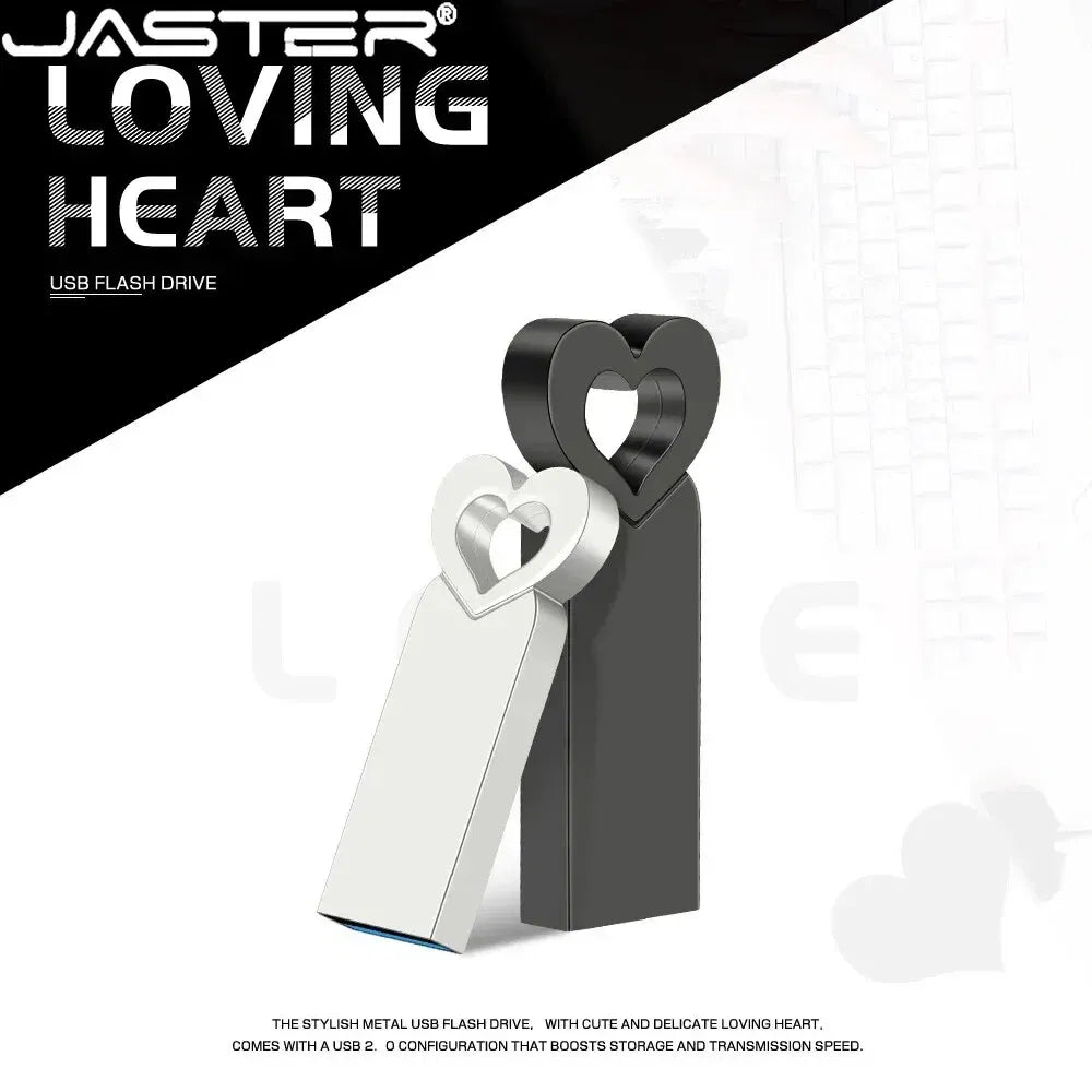 Capacity: 32GB, Color: Gold - Mini Metal Heart Shaped USB Flash Drive 64GB Black Portable Pen Drive 32GB High Speed Memory Stick 16GB Waterproof USB Stick