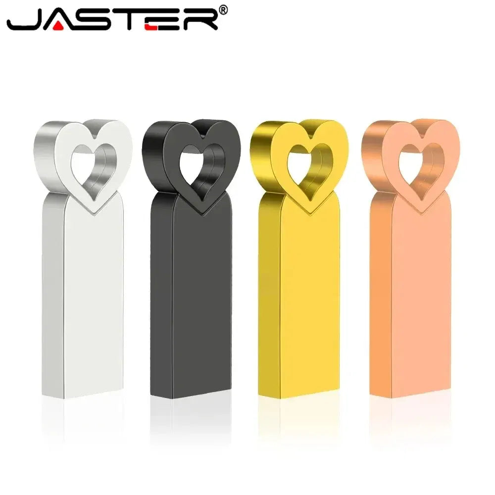 Capacity: 32GB, Color: Black - Mini Metal Heart Shaped USB Flash Drive 64GB Black Portable Pen Drive 32GB High Speed Memory Stick 16GB Waterproof USB Stick