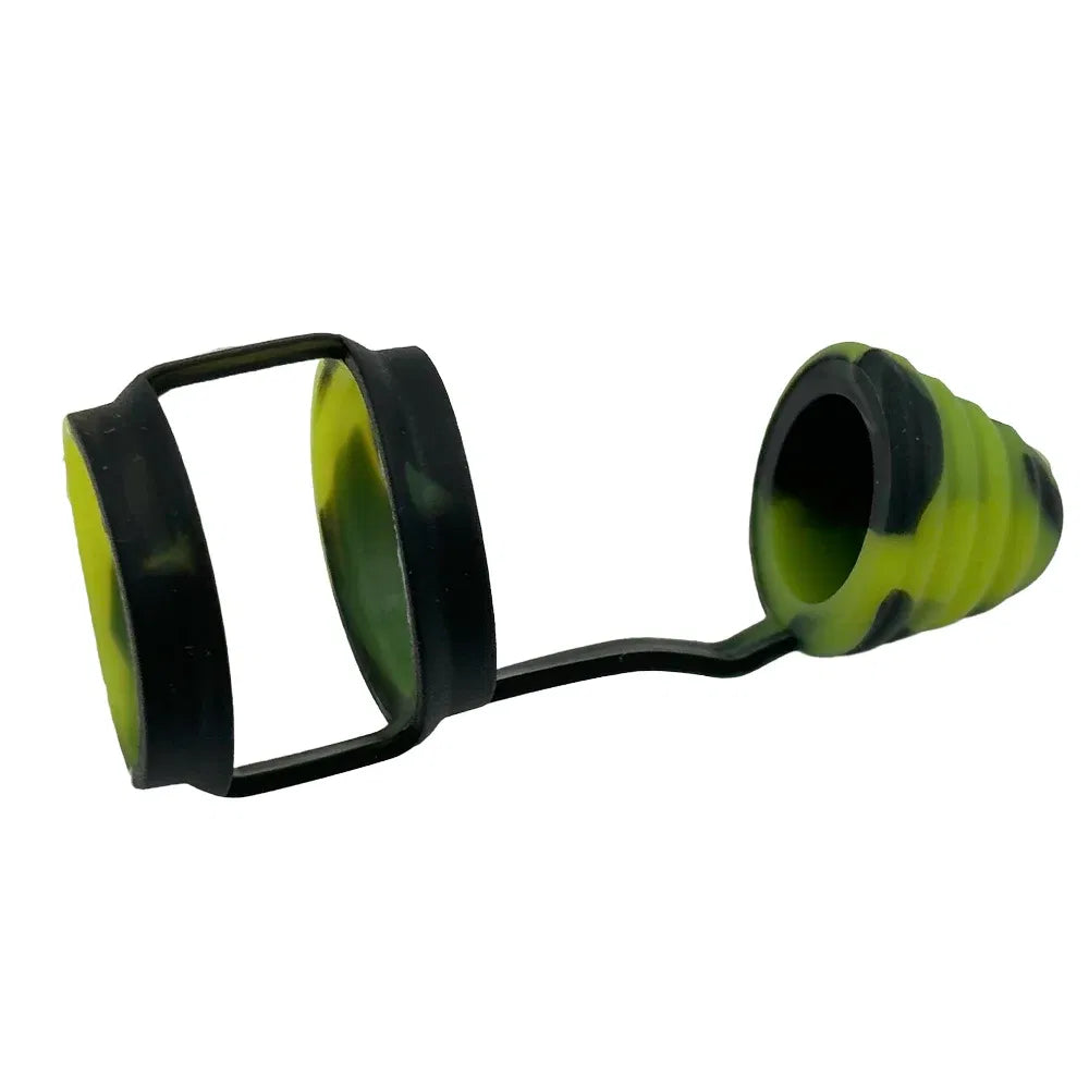 Color: Pink - 810 Silicone Rubber Band Fat Bubble Glass Ring Dust Cap Covers for 810 Drip Mouthpiece