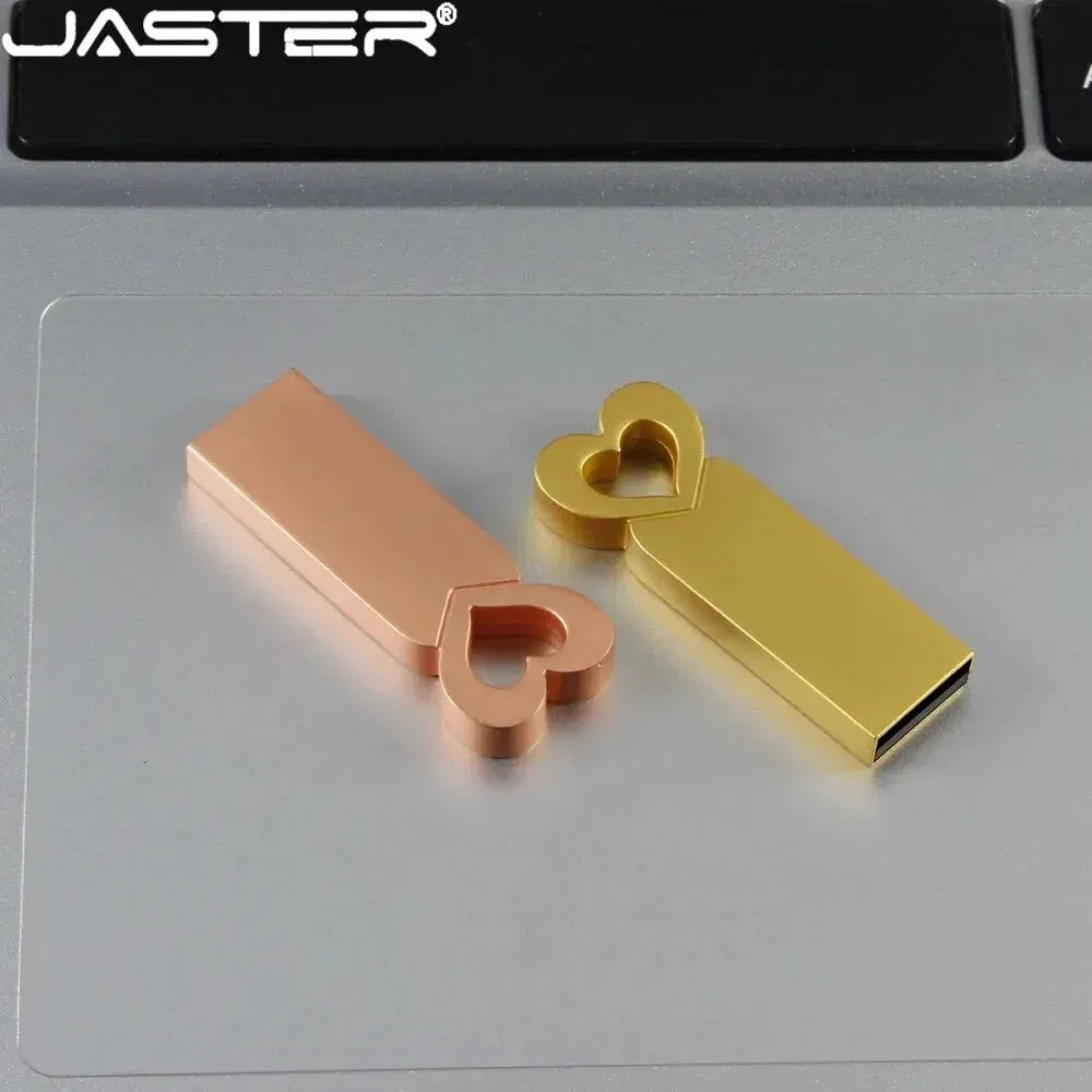 Capacity: 32GB, Color: Black - Mini Metal Heart Shaped USB Flash Drive 64GB Black Portable Pen Drive 32GB High Speed Memory Stick 16GB Waterproof USB Stick