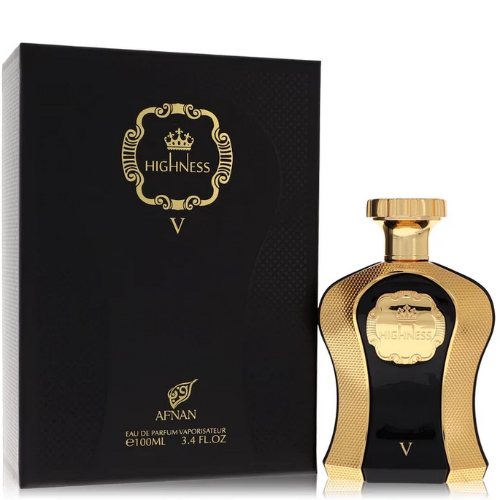 Afnan Highness V Black Eau de Parfum — 3.4 oz