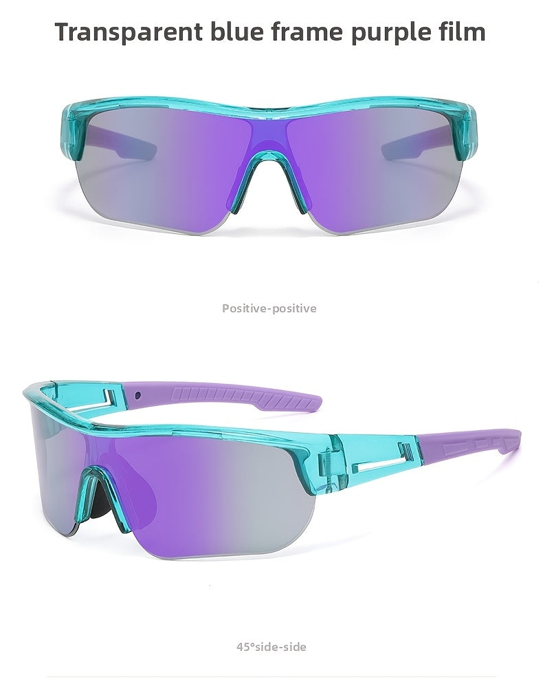 2 Pack Sports Sunglasses For Men And Women, Lightweight Wraparound Cycling Eyewear, Mirrored Lens Sun Glasses, Great For Cycling Running Hiking Climbing And Various Outdoor Sports Activities