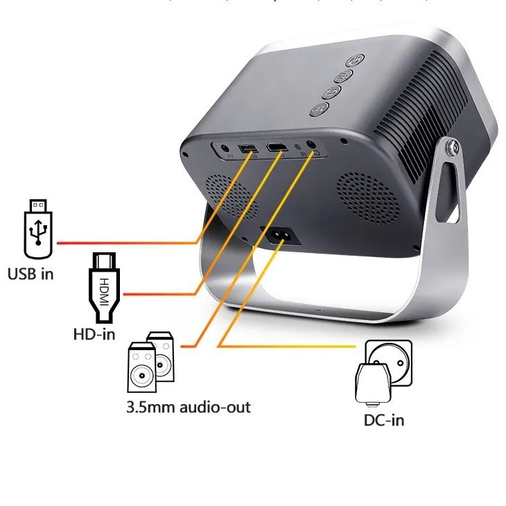 4K Smart Home Theater Mobile Phone Projection Screen Portable