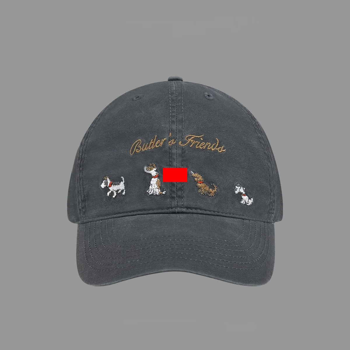 Letter Embroidered Peaked Cap Female