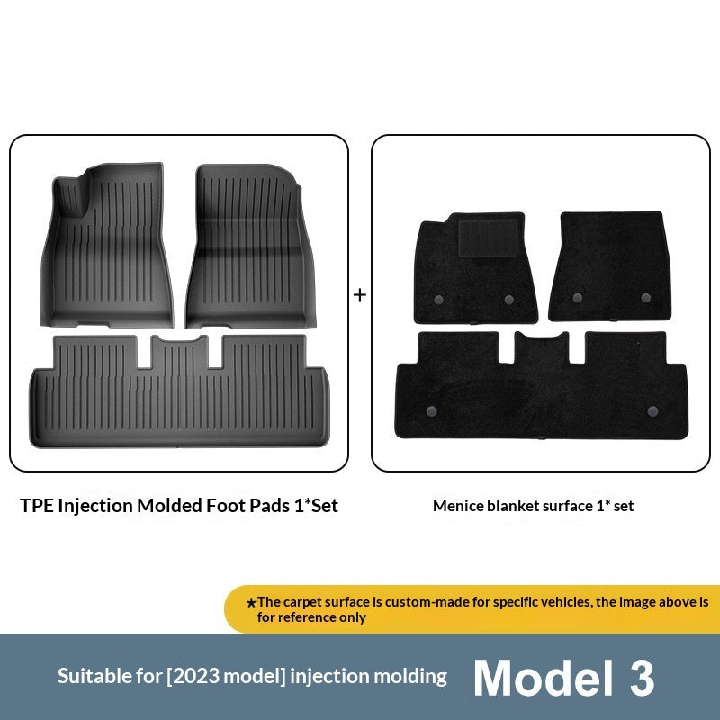 Injection-molded Snap-in Car Floor Mats