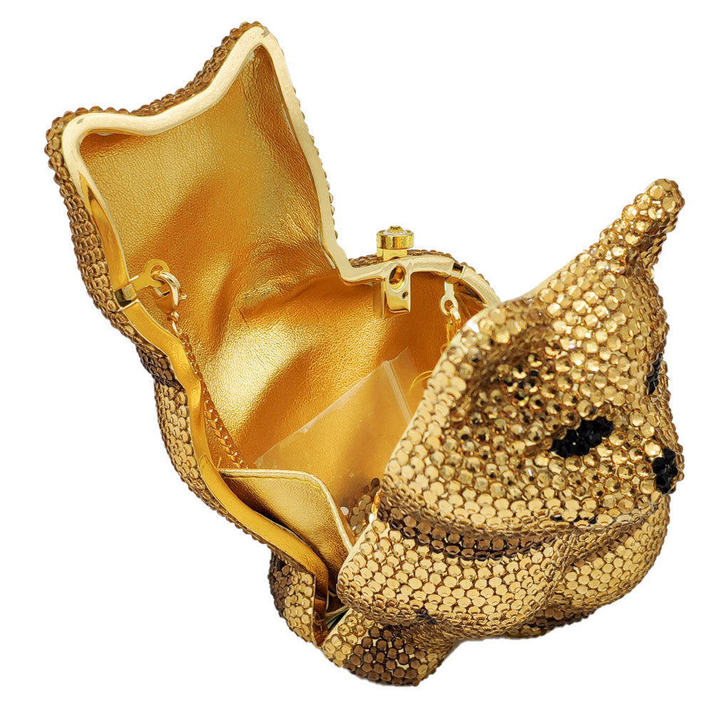 Evening Bag Animal Shape Cat And Dog Clutch Bag With Diamond Banquet Bag Evening Bag
