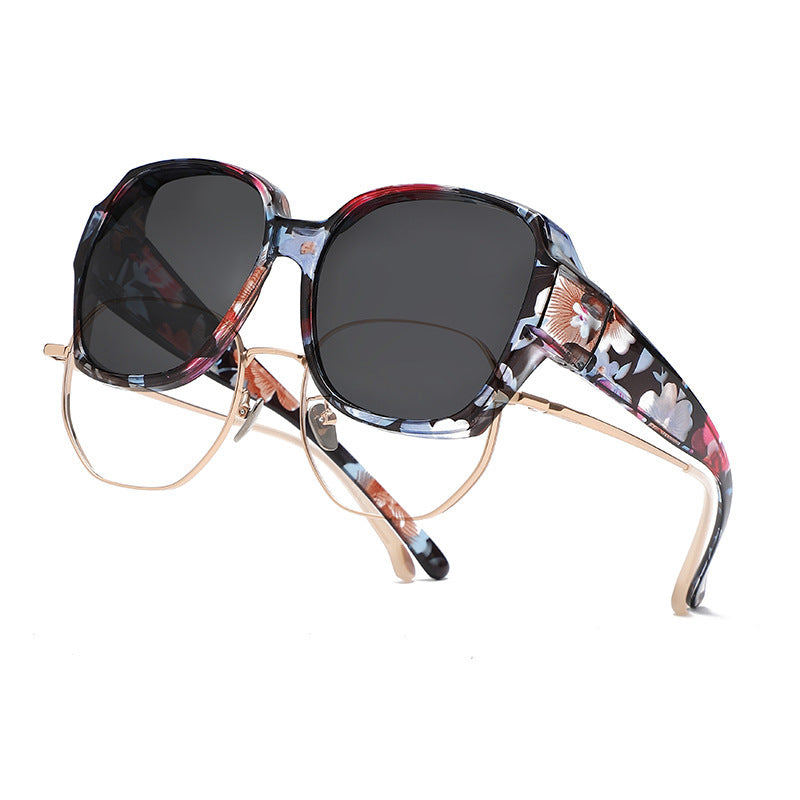 Polarized Clip-on Sunglasses Anti-glare Myopia Glasses Portable High-definition Eyewear