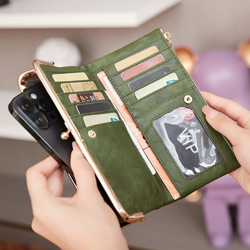 Retro Clip Multifunctional All-match Folding Coin Purse