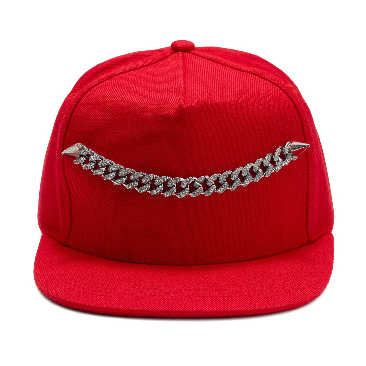 Women's Rivet Cuban Chain Hip-hop Hat
