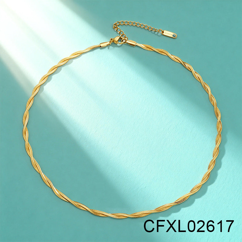 Light Luxury High-end Titanium Steel Necklace For Women