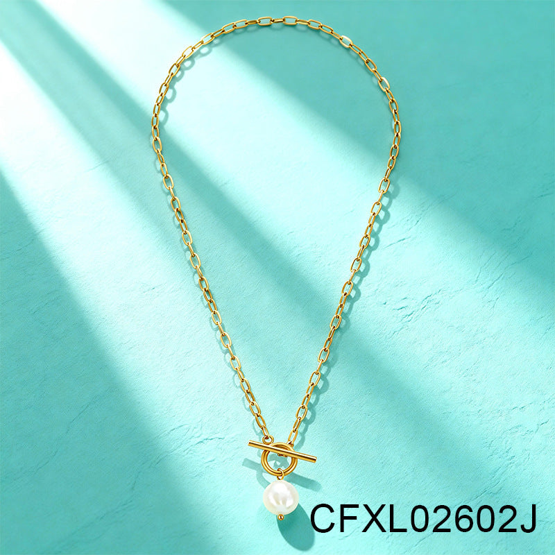 Light Luxury High-end Titanium Steel Necklace For Women