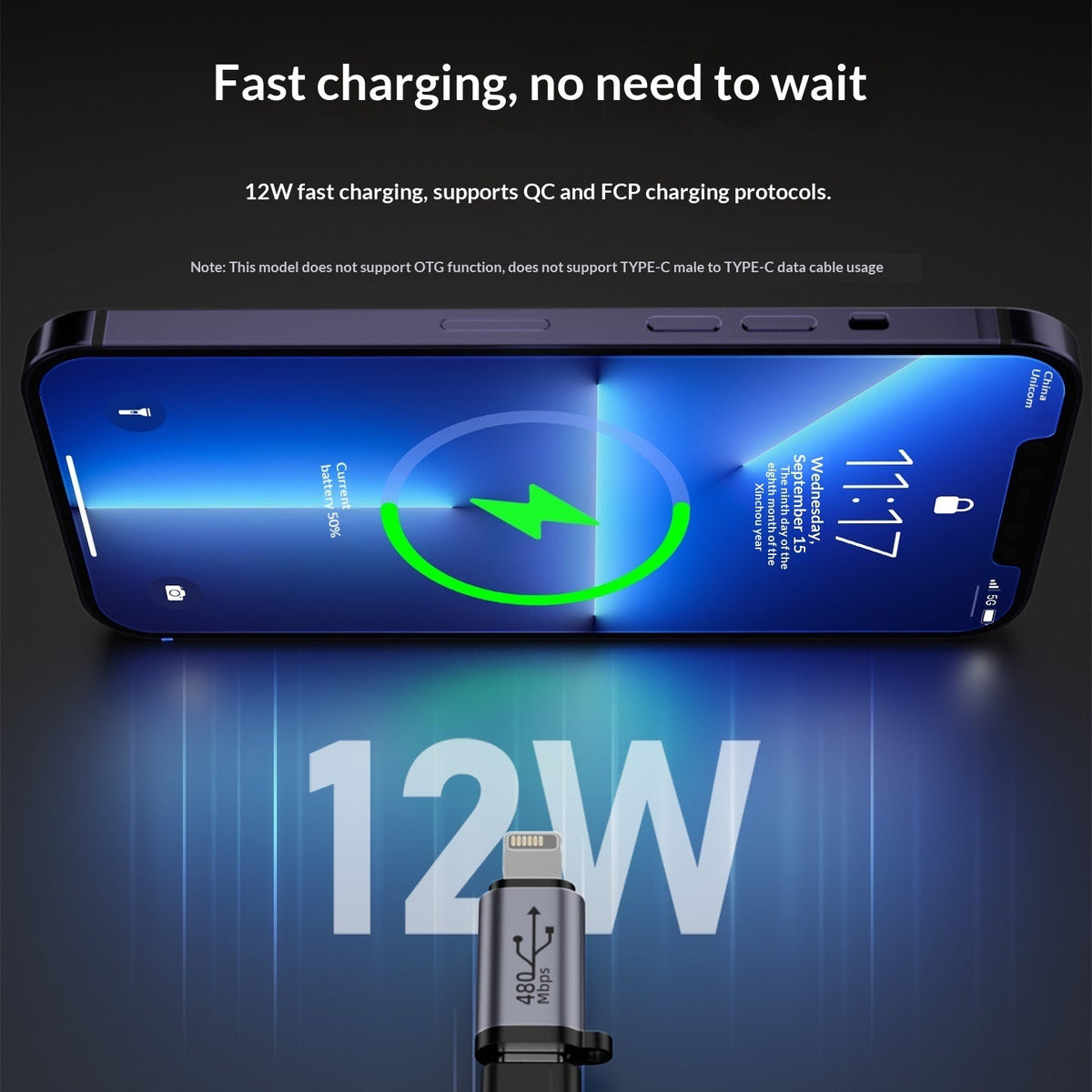 USB To Mini Adapter V3 To Type-C Charging Cable Adapter T-port Micro