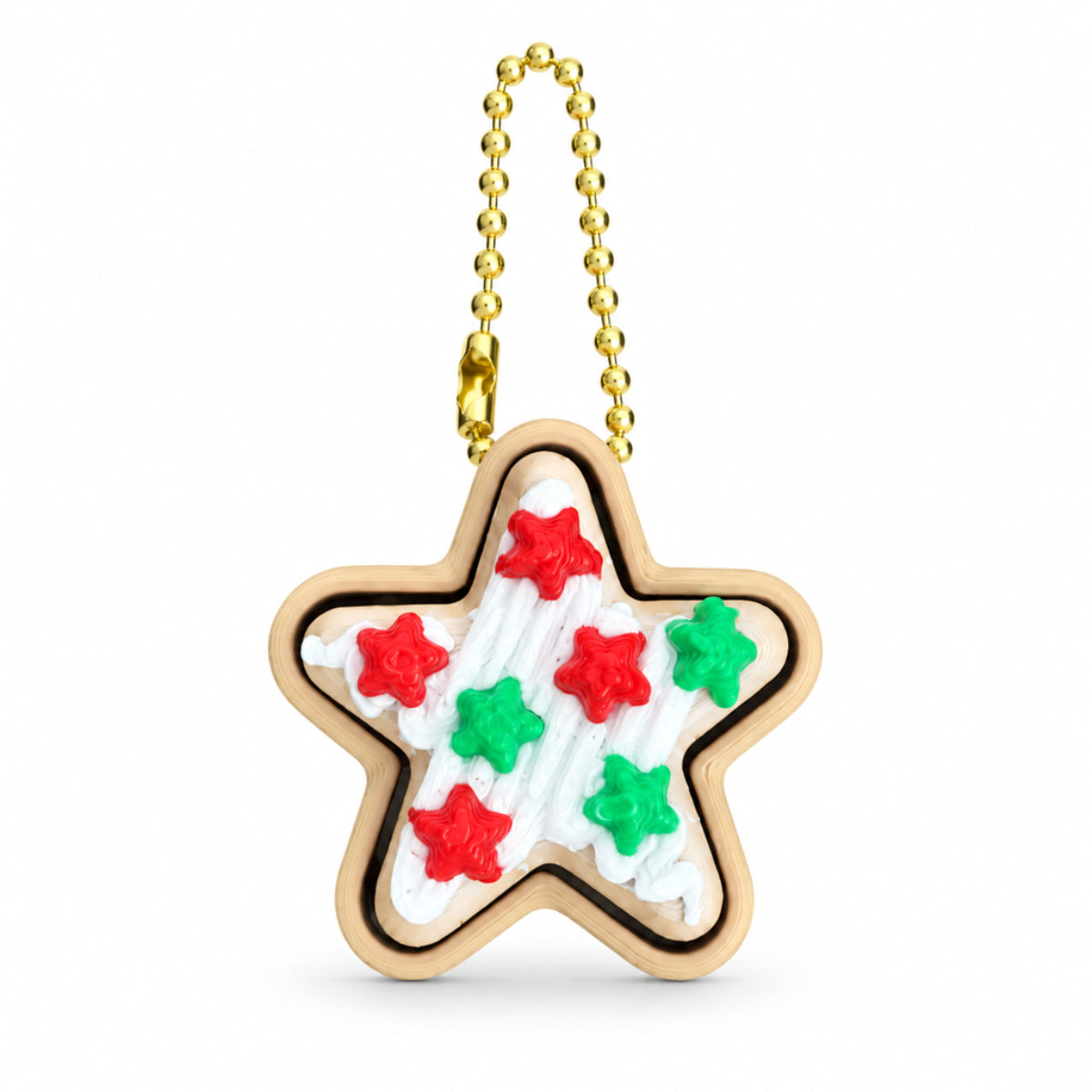 Christmas Desktop Decoration Christmas Tree Gingerbread Hot Cocoa Keychain 3D-Printed Pendant