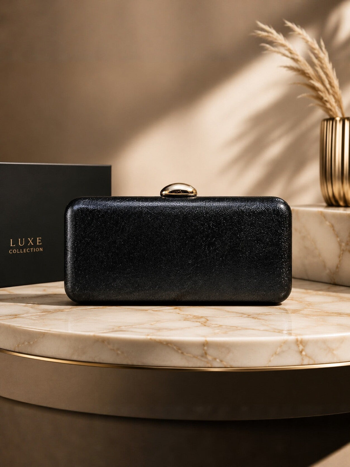 Luxury Evening Clutch For Women, New Metallic Texture Handbag, Simple And Stylish Banquet Bag, High-end Small Square Bag