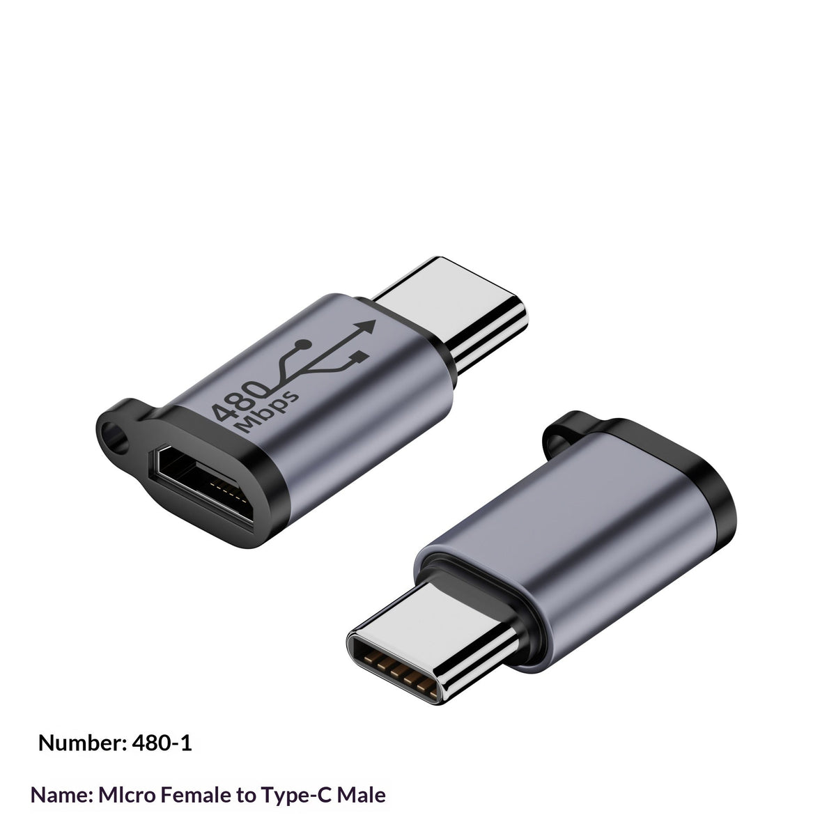 USB To Mini Adapter V3 To Type-C Charging Cable Adapter T-port Micro