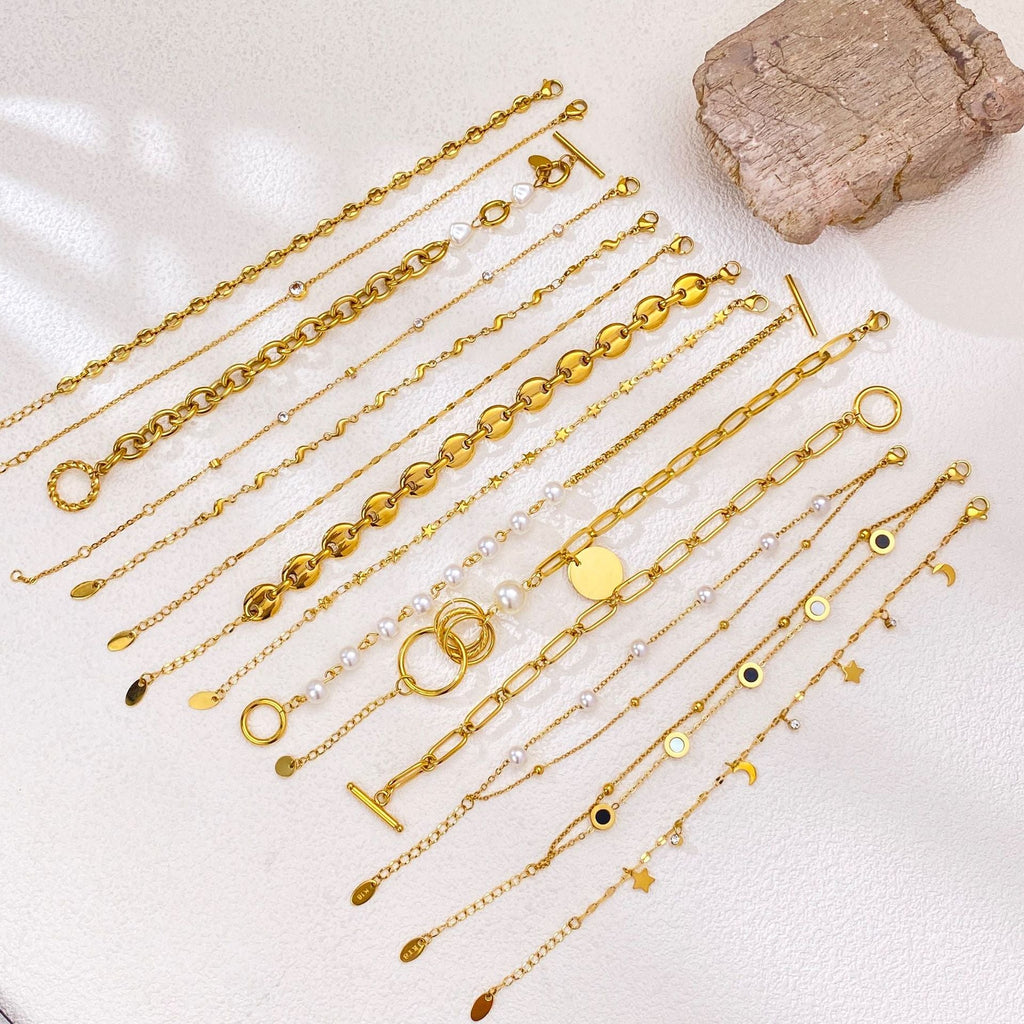 Stainless Steel Multi-layer Stacked Bracelet