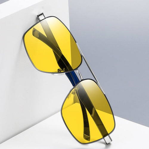 Aluminum-magnesium Polarized Sunglasses Fashionable Night-vision Photochromic Eyewear