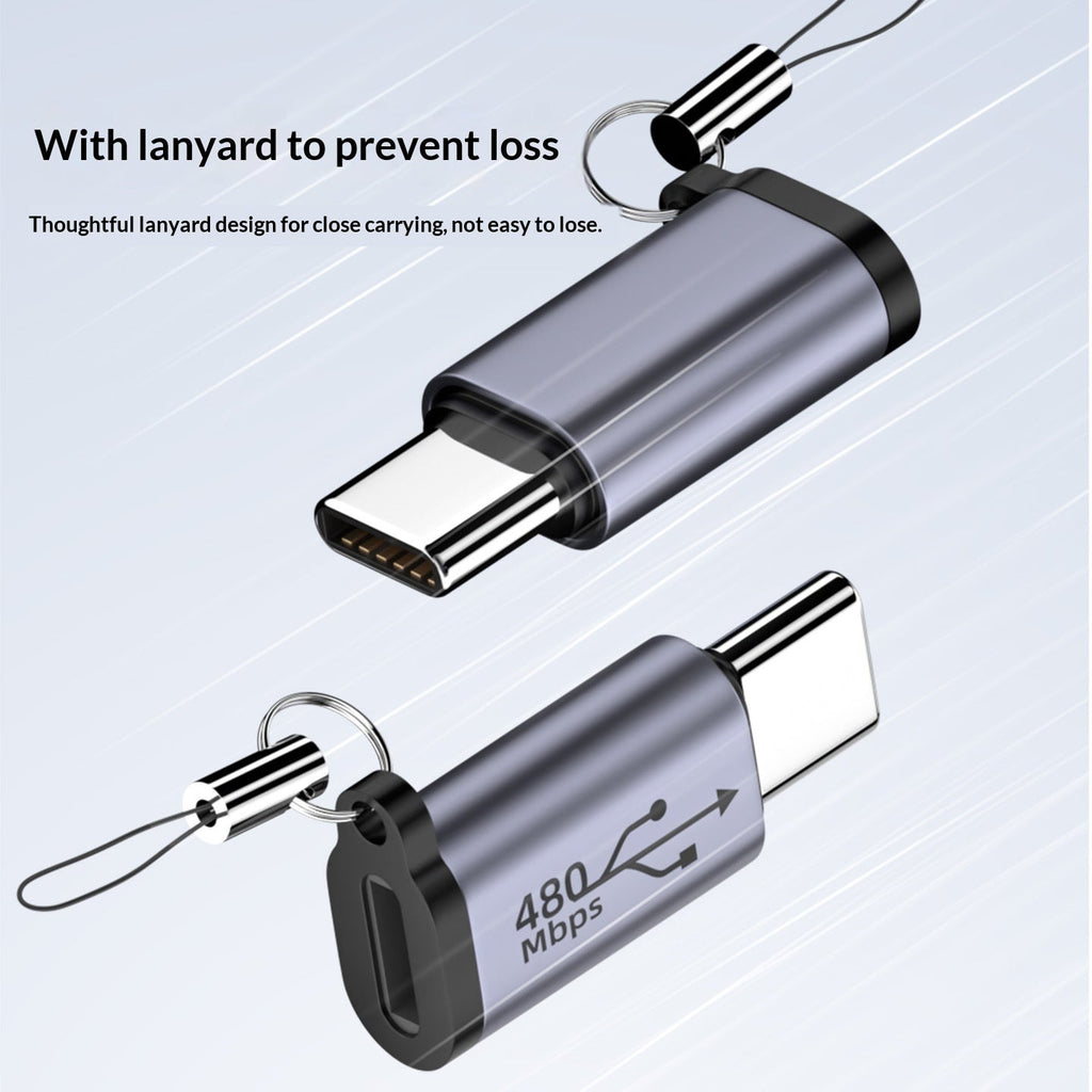 USB To Mini Adapter V3 To Type-C Charging Cable Adapter T-port Micro