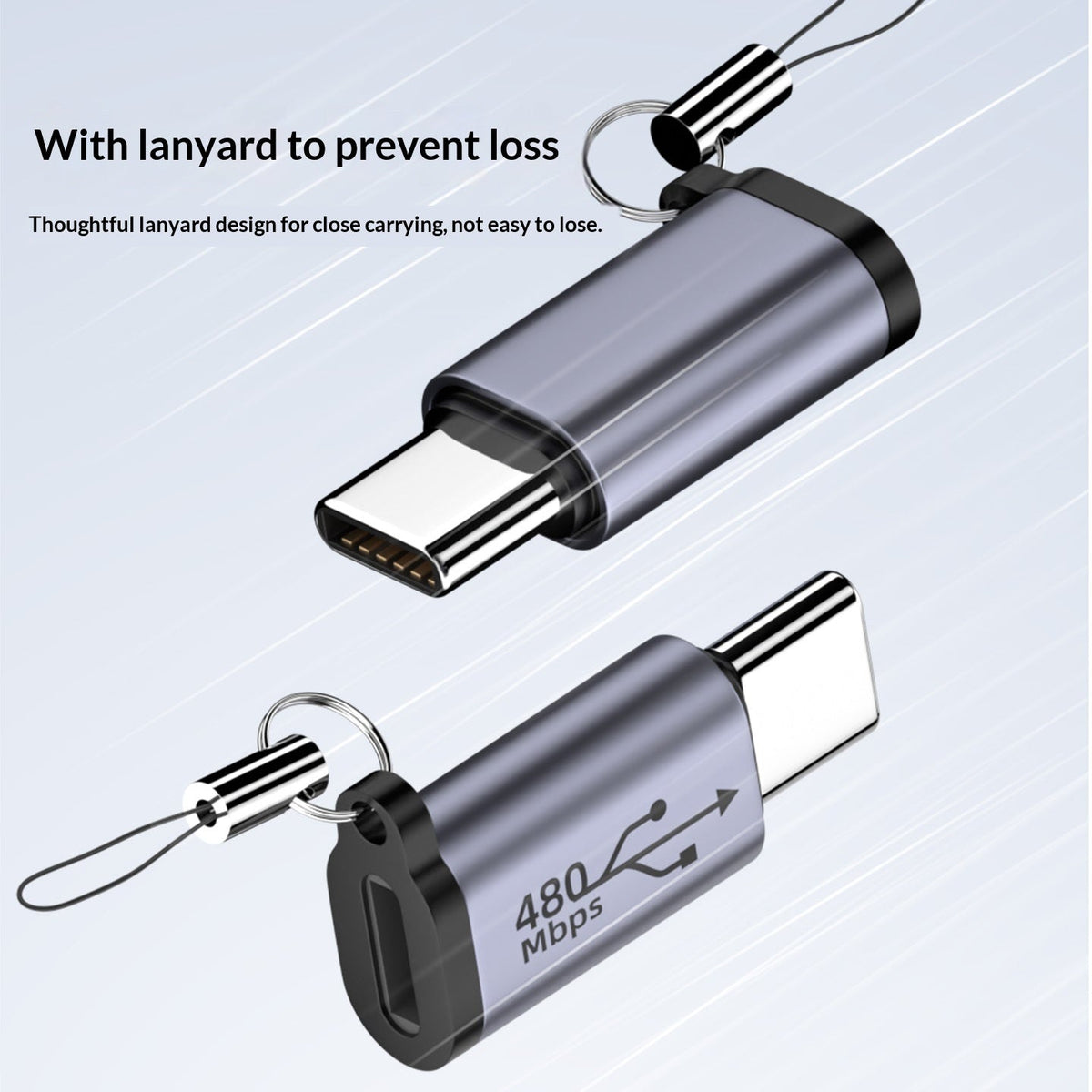 USB To Mini Adapter V3 To Type-C Charging Cable Adapter T-port Micro