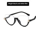Women's Half Frame Diamond Retro Optical Glasses