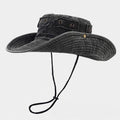 Retro Washed-cotton Bucket Hat For Sun Protection Outdoors