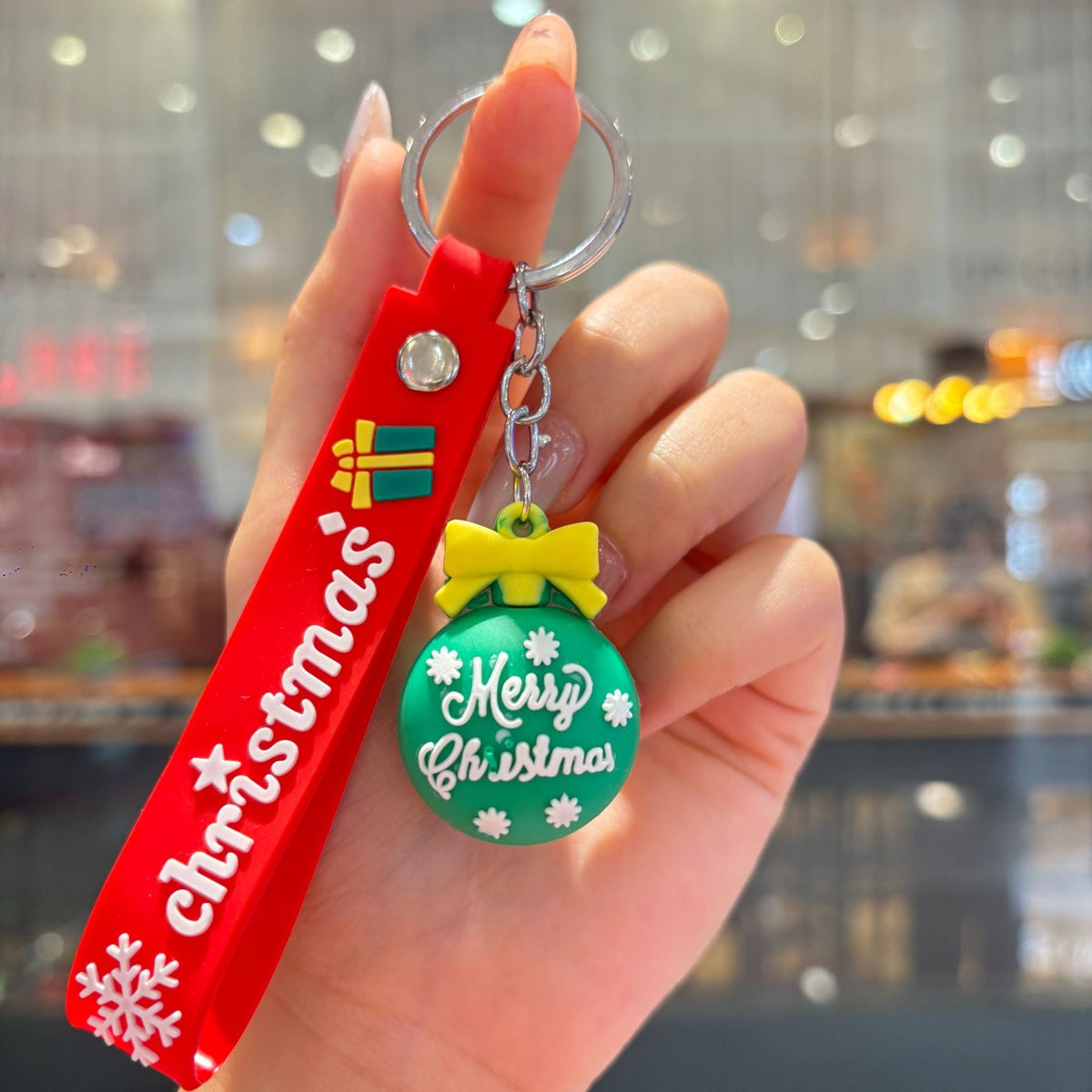 Christmas Cartoon Keychain Bag Charm