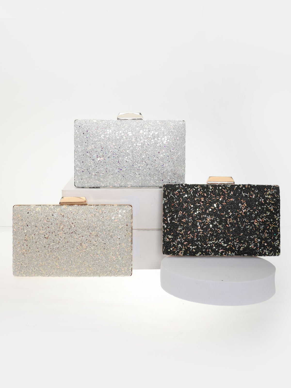Women's Sequin Evening Clutch European & American Chic Banquet Handbag, Formal Gown Purse, Sparkling Party Bag For Women