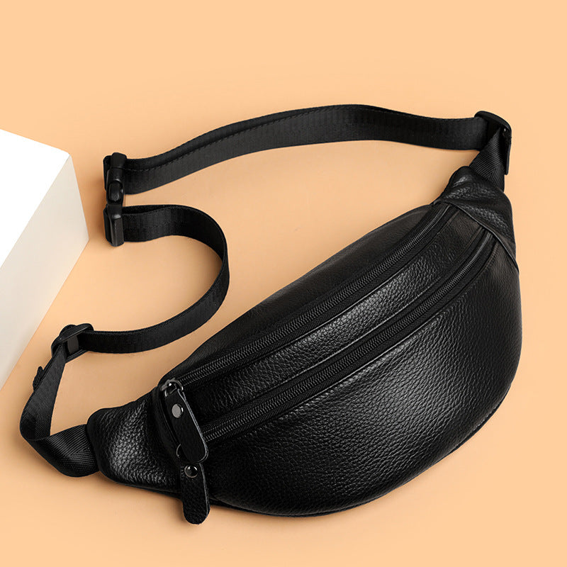 New Stylish Minimalist Casual And Trendy Mens Genuine Leather Crossbody Bag