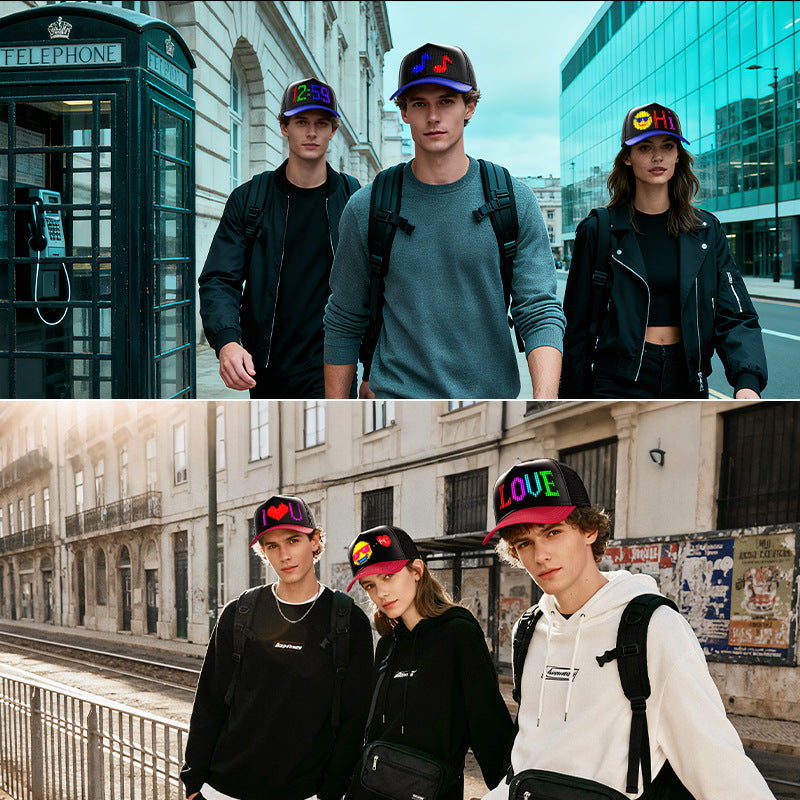 New Glowing LED Baseball Cap For Men And Women