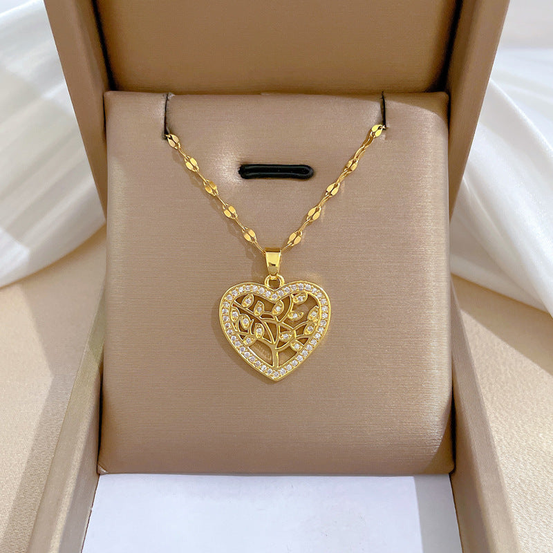 Banquet Wedding Necklace Women's Clavicle Chain, Titanium Steel