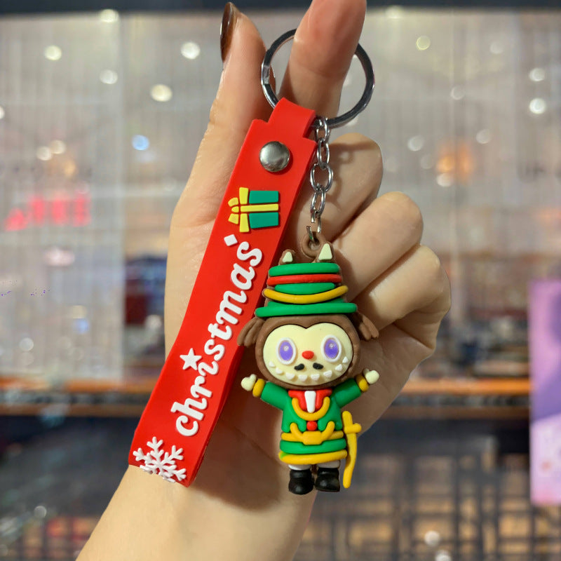 Christmas Cartoon Keychain Bag Charm