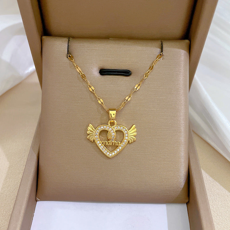 Banquet Wedding Necklace Women's Clavicle Chain, Titanium Steel